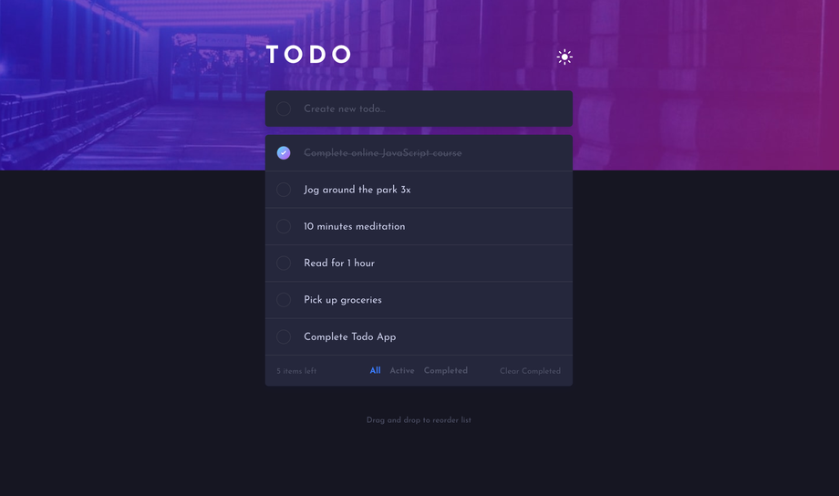 Todo app.